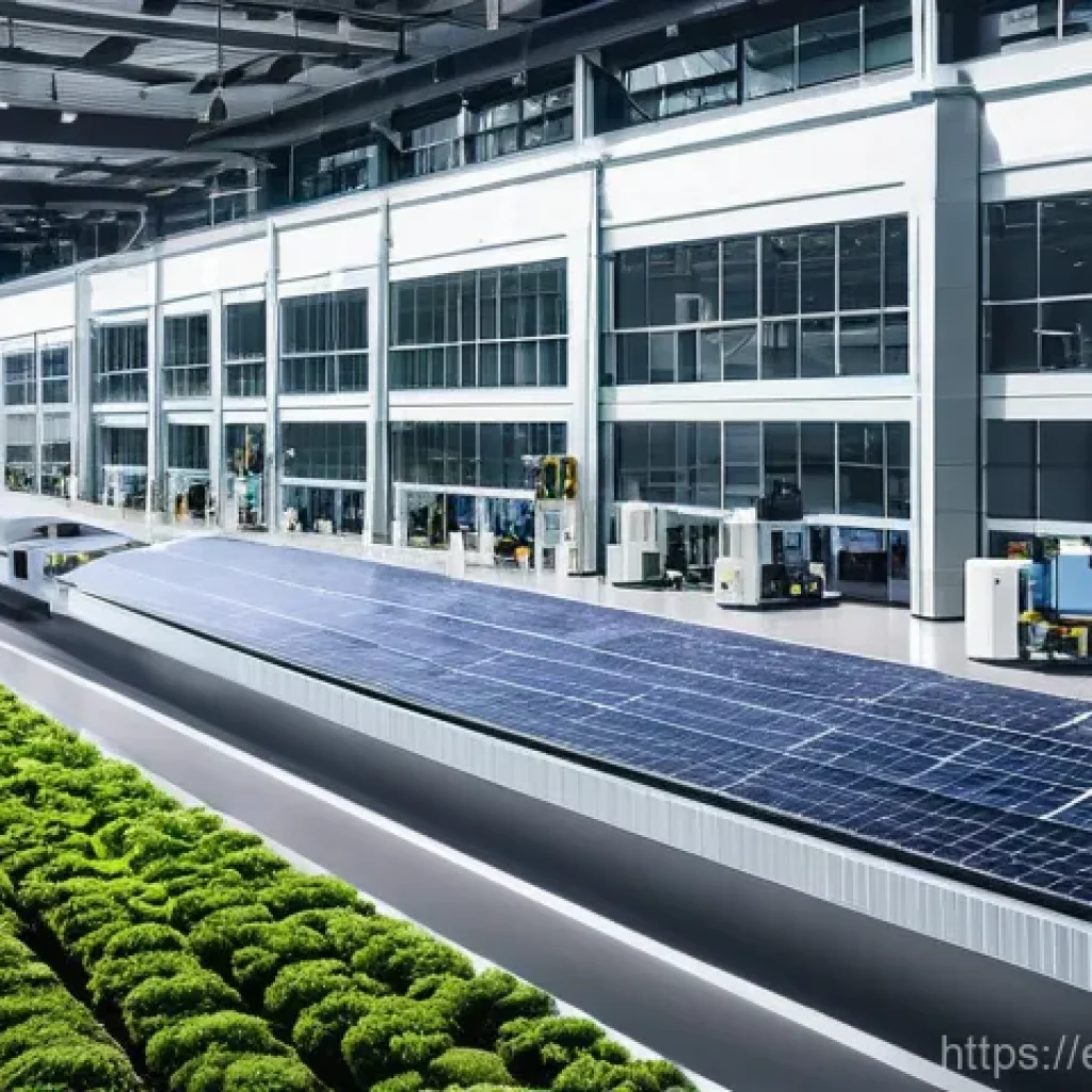 세계 경제 질서 - **Prompt: Resilient Global Supply Chains and Green Manufacturing**
    "A dynamic, wide-angle shot d...